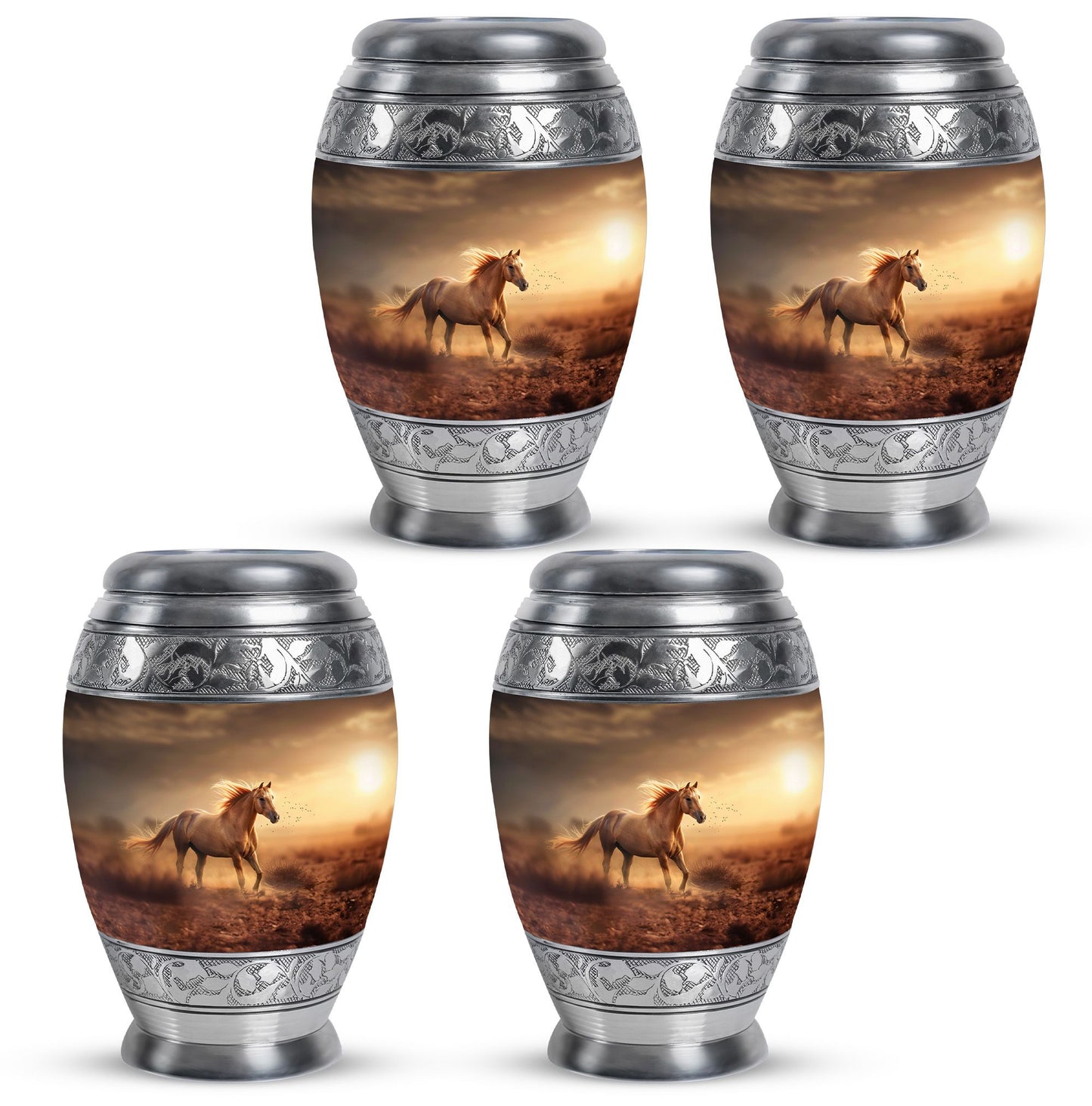 Horse Theme 3 Inch Keepsake Pack of 4