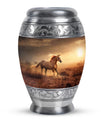 Horse Theme Large Urn 10 Inch