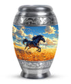 Horse Theme Large Urn 10 Inch