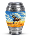 Horse Theme Large Urn 10 Inch