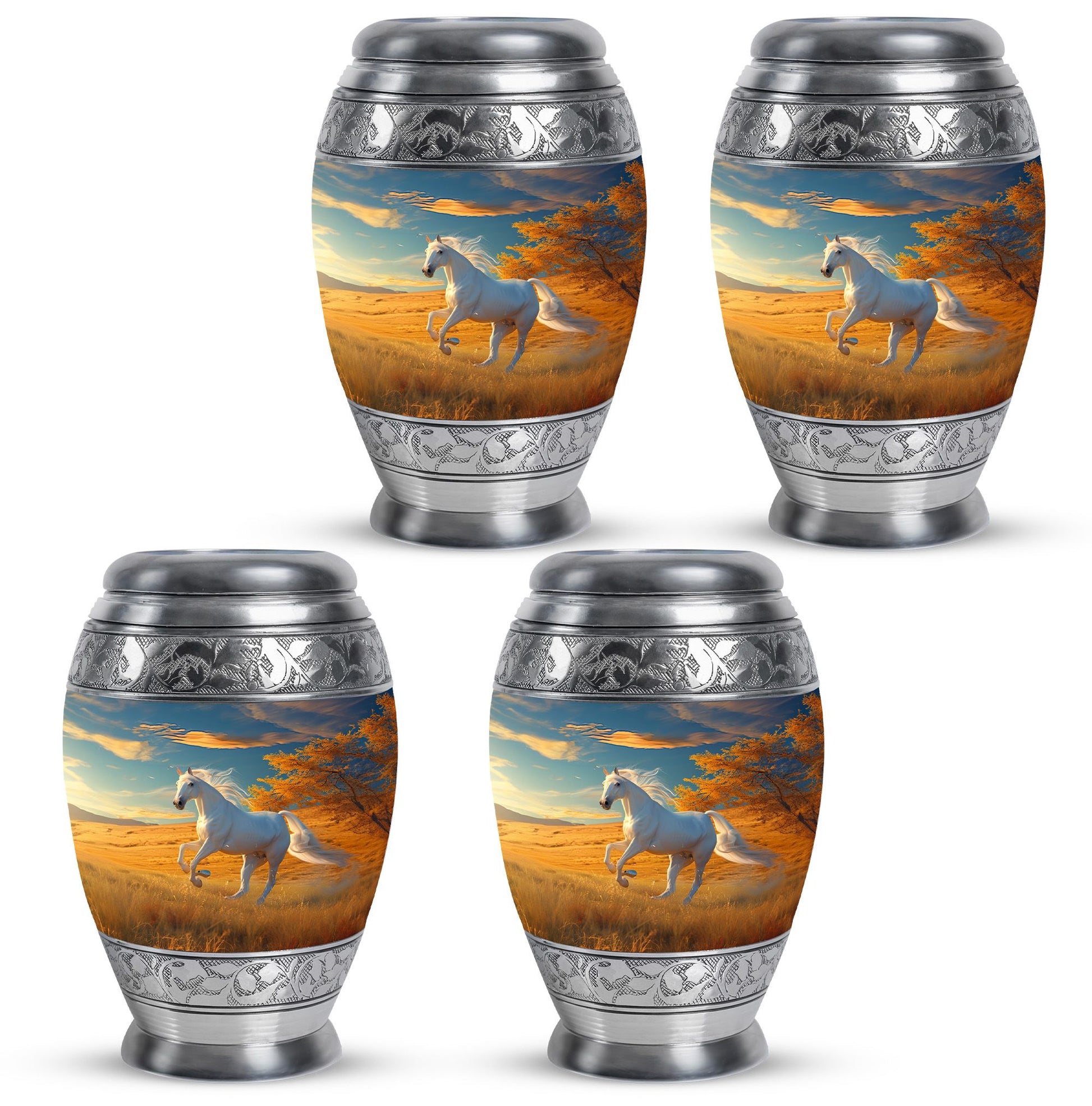 Horse Theme 3 Inch Keepsake Pack of 4