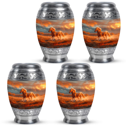 Horse Theme 3 Inch Keepsake Pack of 4