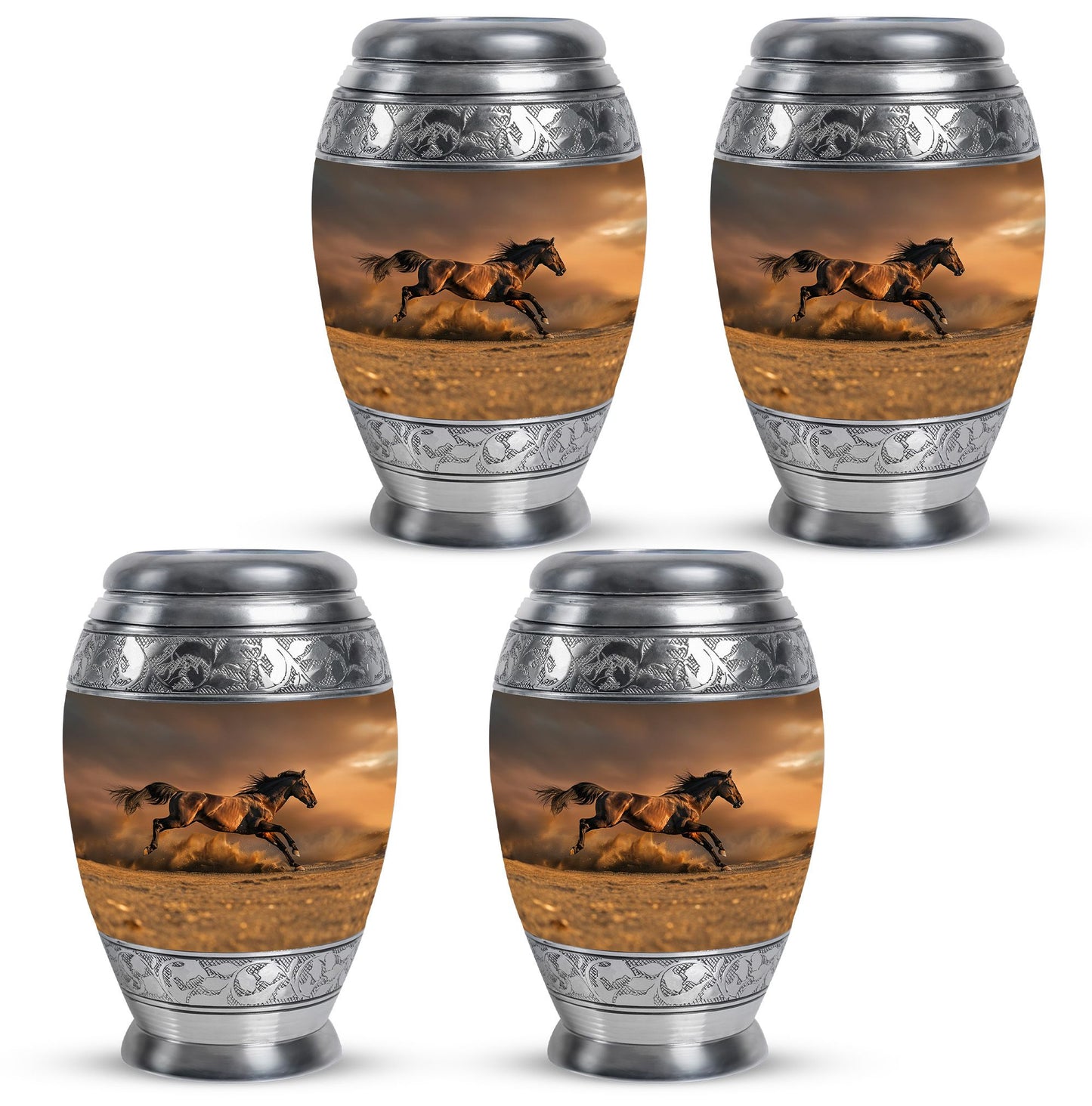 Horse Theme 3 Inch Keepsake Pack of 4