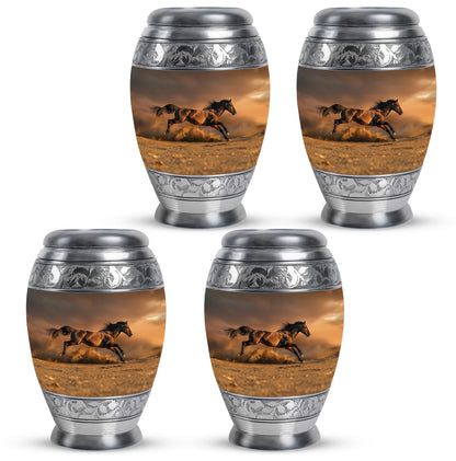 Horse Theme 3 Inch Keepsake Pack of 4