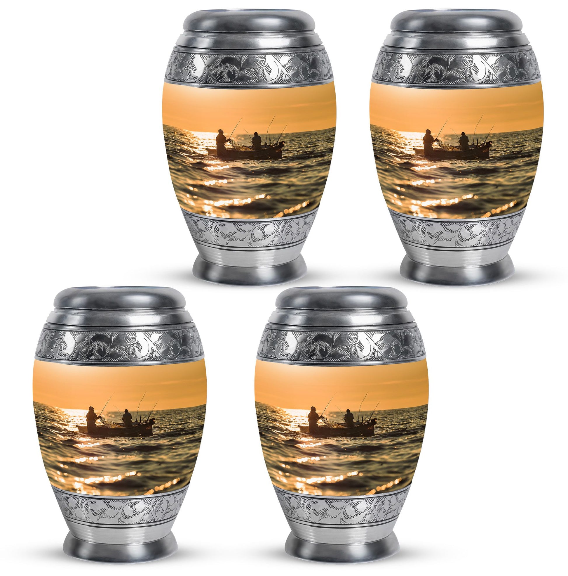 Fishing Theme 3 Inch Keepsake Pack of 4