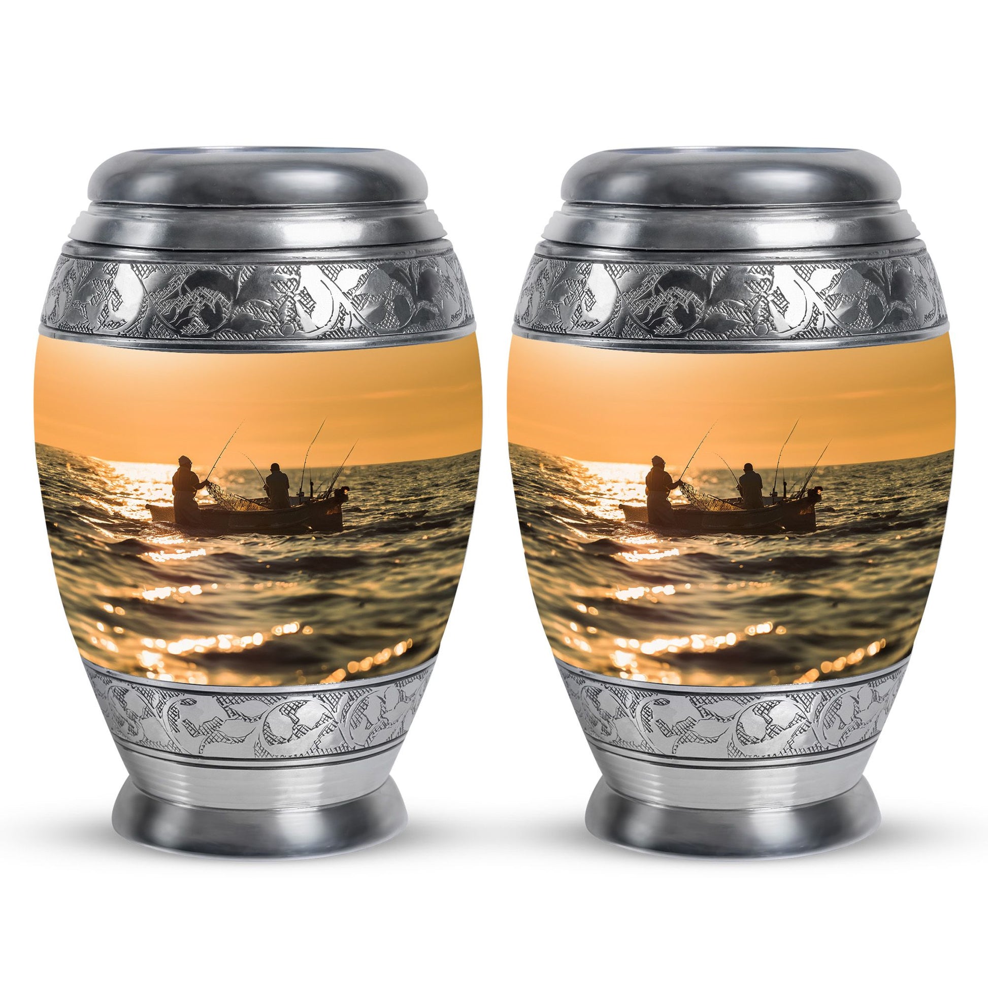 Fishing Theme 3 Inch Keepsake Pack of 2