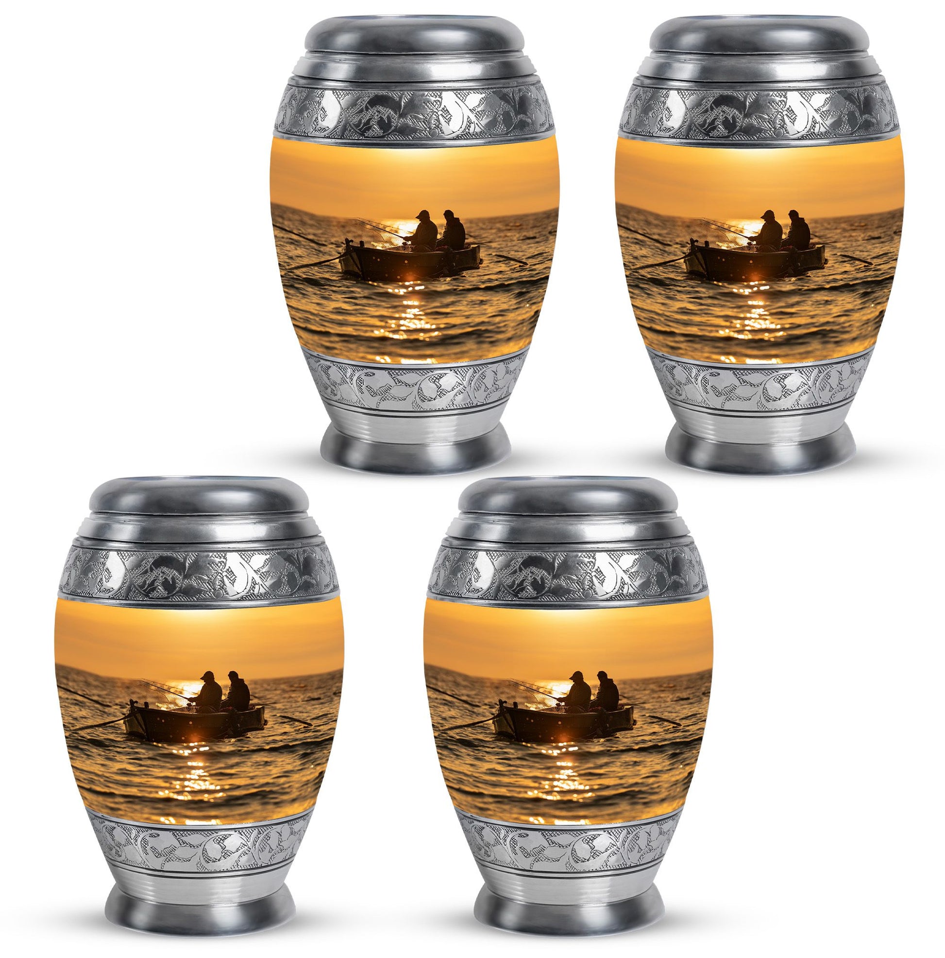 Fishing Theme 3 Inch Keepsake Pack of 4