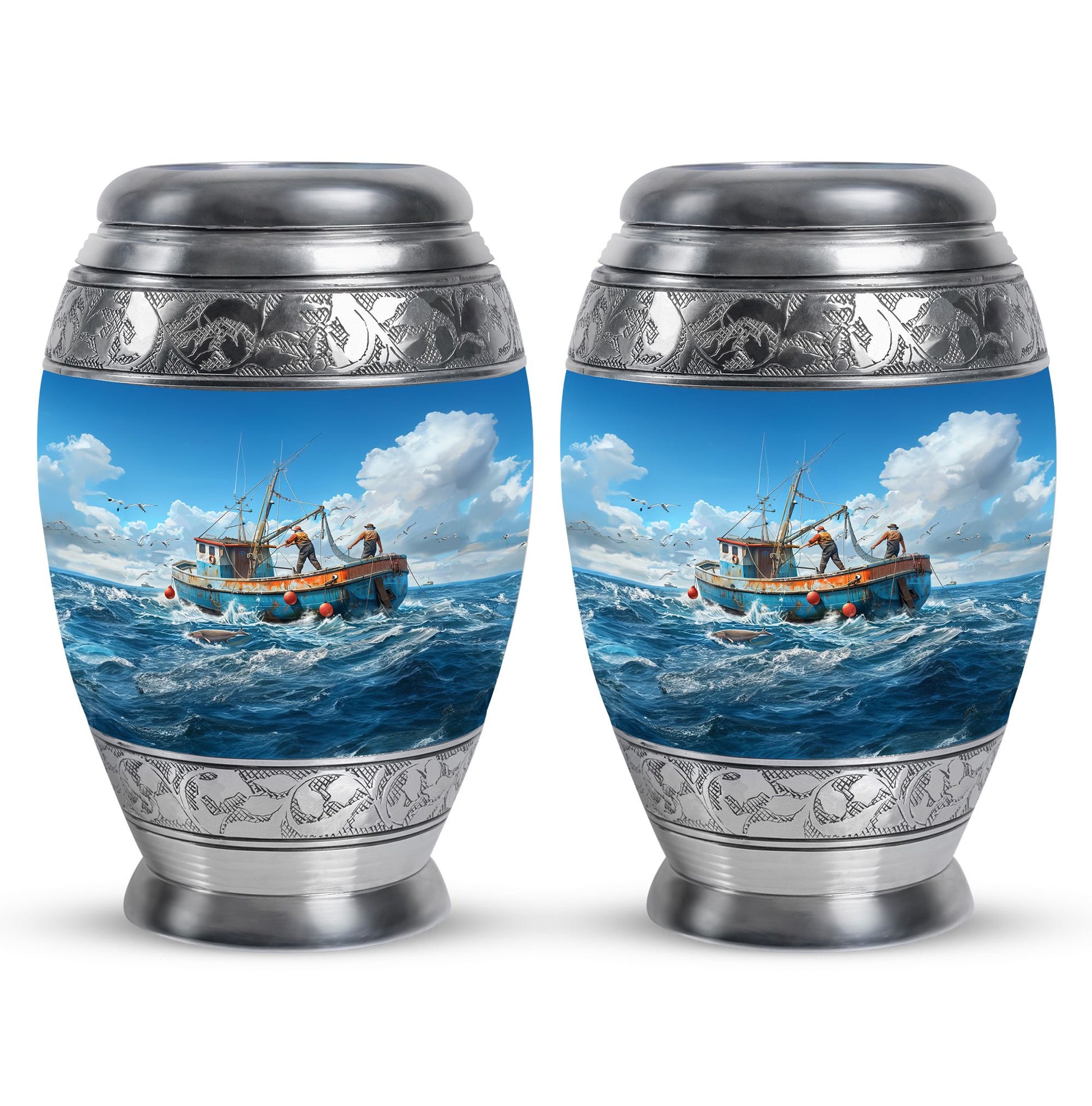 Fishing Theme 3 Inch Keepsake Pack of 2