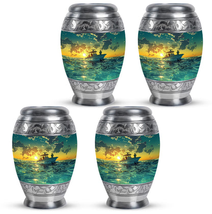 Fishing Theme 3 Inch Keepsake Pack of 4