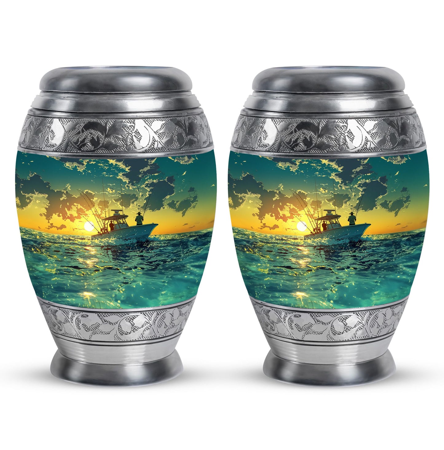 Fishing Theme 3 Inch Keepsake Pack of 2