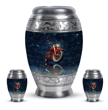 Fishing Theme Large Urn With 2 Keepsake Urn