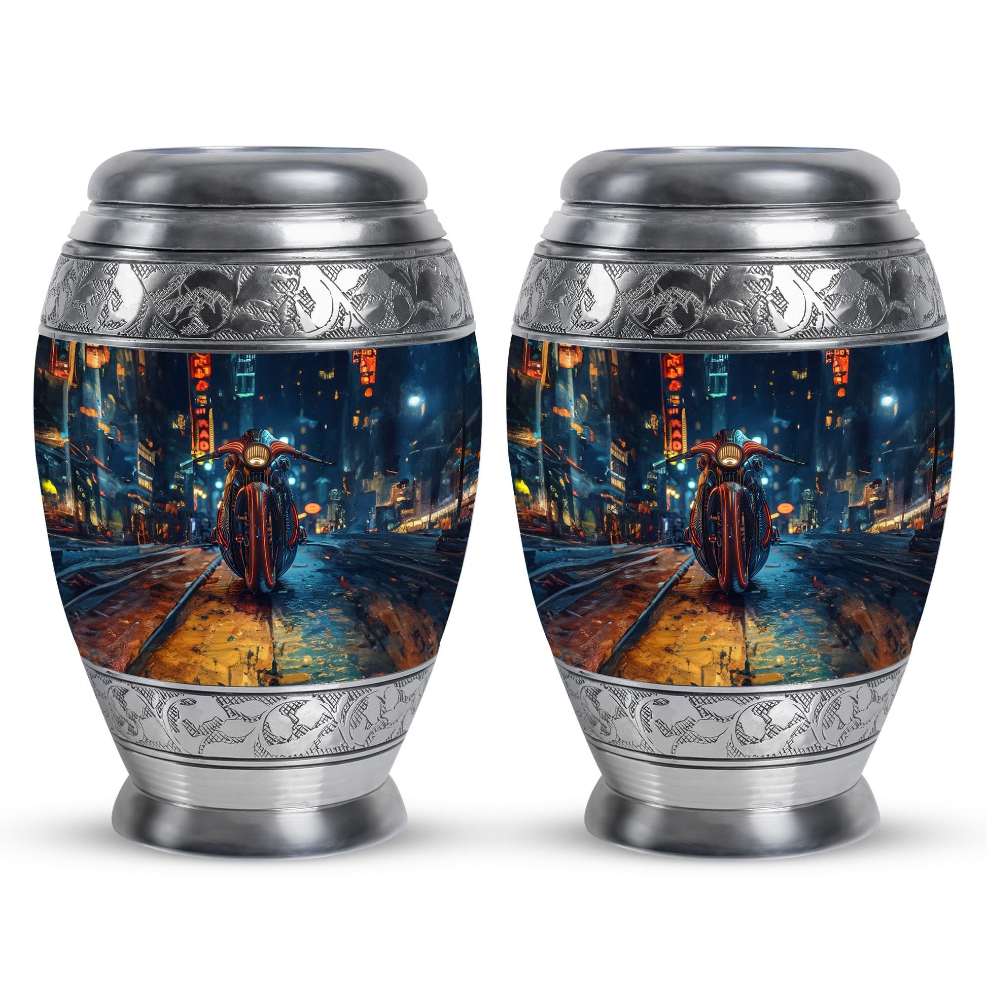 Motorcycle Theme 3 Inch Keepsake Pack of 2