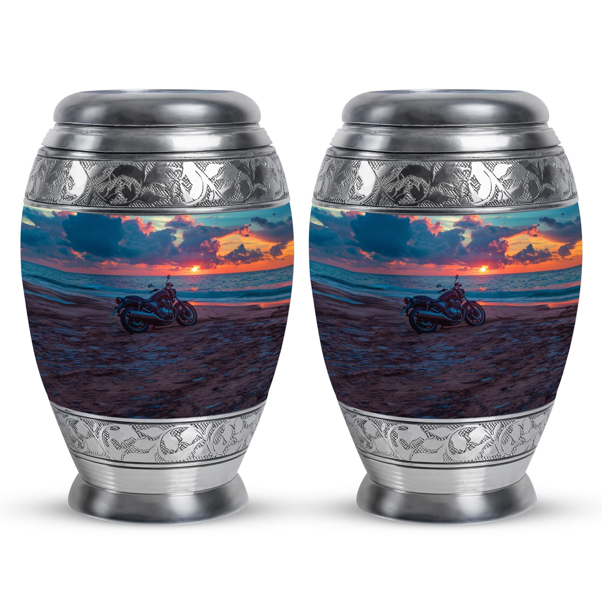 Motorcycle Theme 3 Inch Keepsake Pack of 2