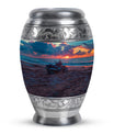 Motorcycle Theme Large Urn 10 Inch