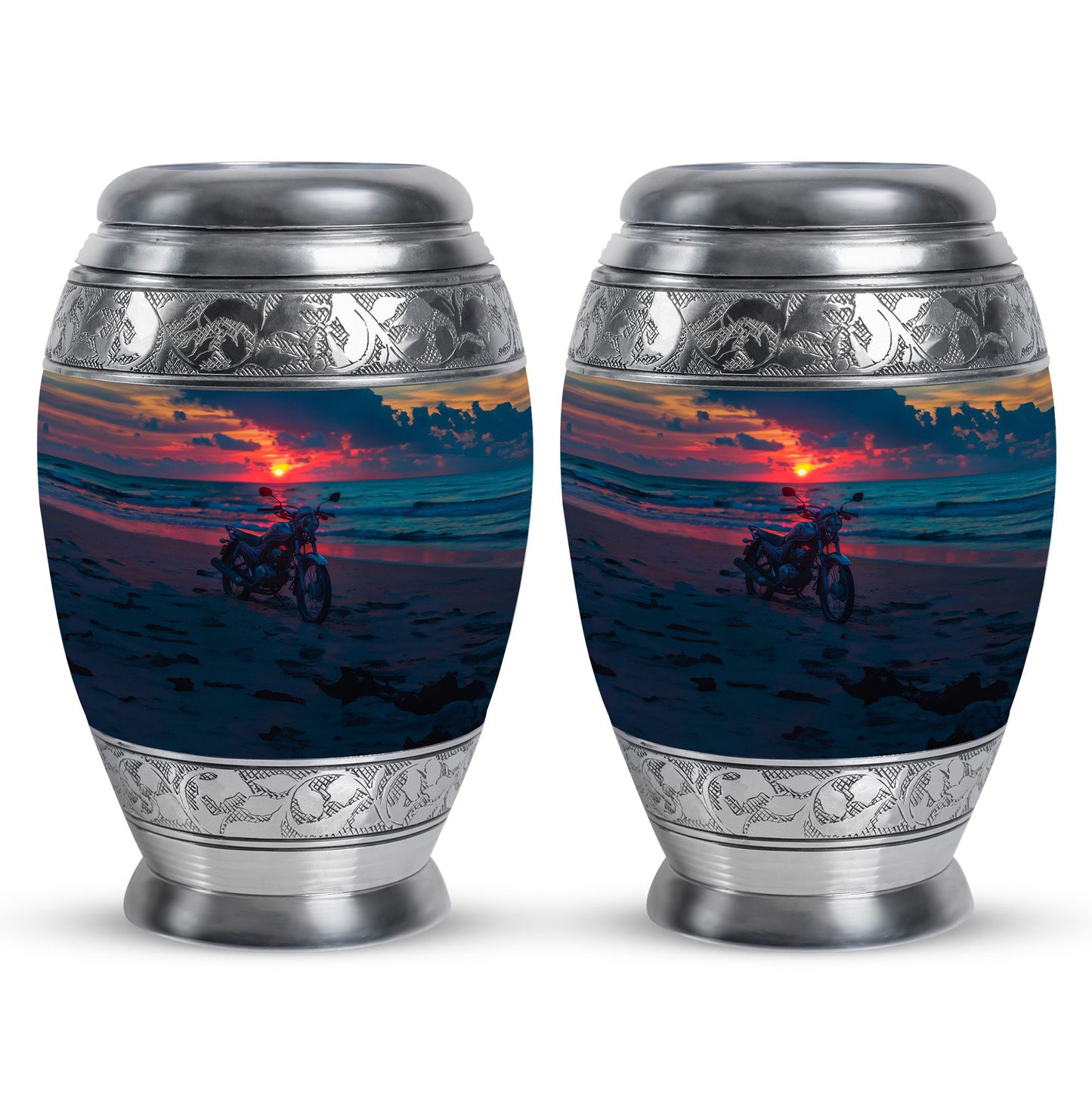 Motorcycle Theme 3 Inch Keepsake Pack of 2