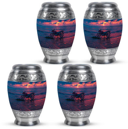 Motorcycle Theme 3 Inch Keepsake Pack of 4