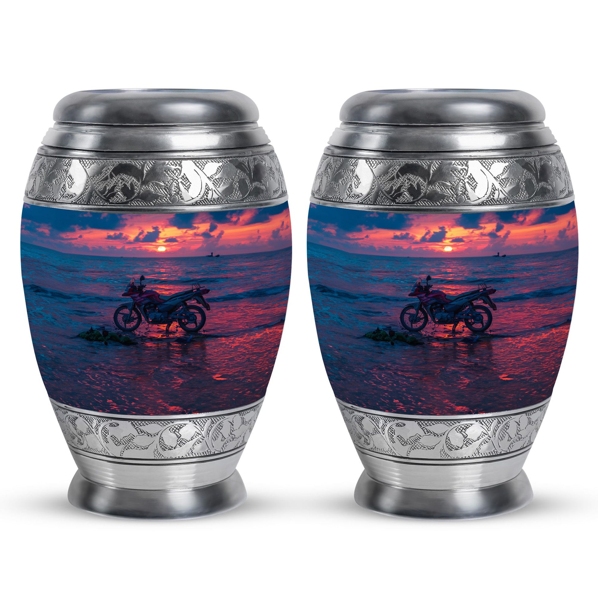 Motorcycle Theme 3 Inch Keepsake Pack of 2