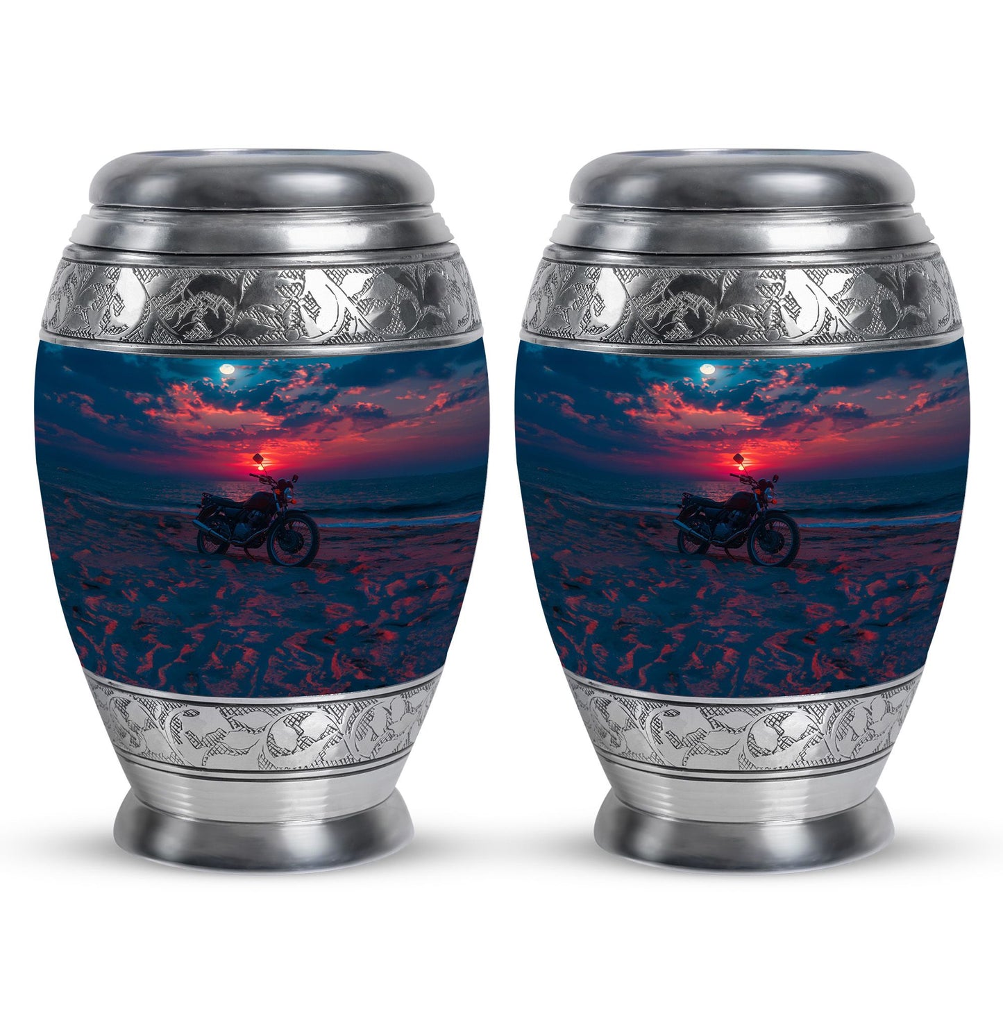 Motorcycle Theme 3 Inch Keepsake Pack of 2