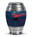 Motorcycle Theme Large Urn 10 Inch