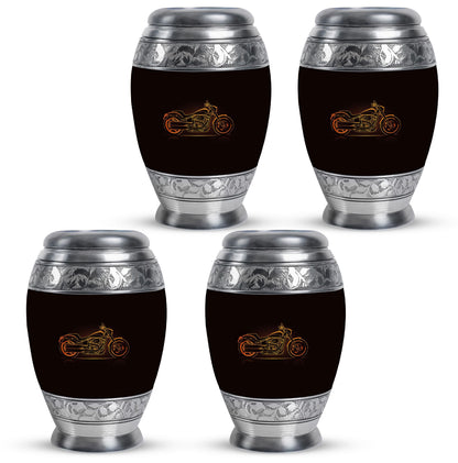 Motorcycle Theme 3 Inch Keepsake Pack of 4