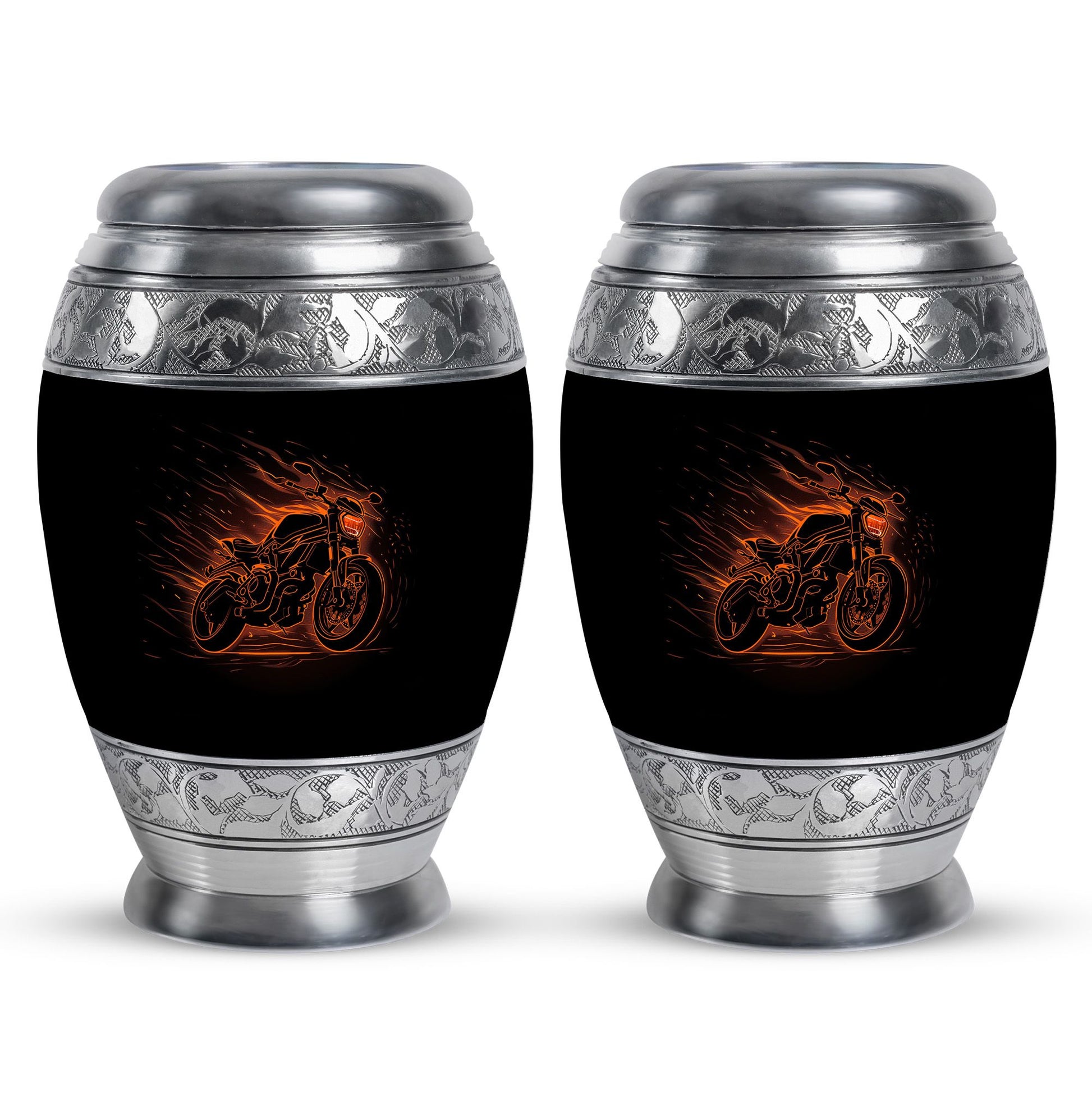 Motorcycle Theme 3 Inch Keepsake Pack of 2