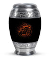 Motorcycle Theme Large Urn 10 Inch