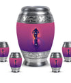 Motorcycle Theme Large Urn With 4 Keepsake Urn