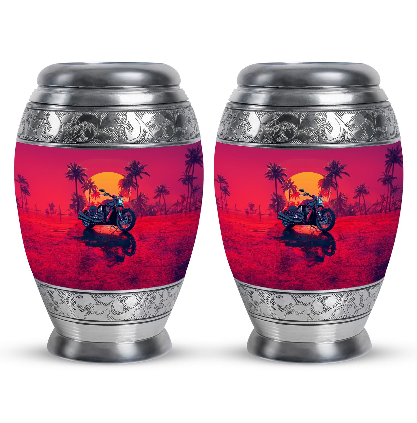 Motorcycle Theme 3 Inch Keepsake Pack of 2
