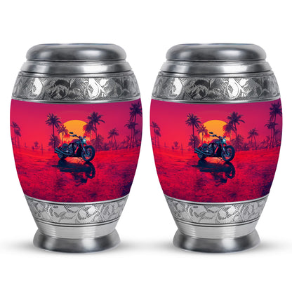Motorcycle Theme 3 Inch Keepsake Pack of 2