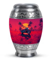 Motorcycle Theme Large Urn 10 Inch