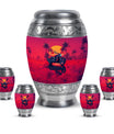 Motorcycle Theme Large Urn With 4 Keepsake Urn