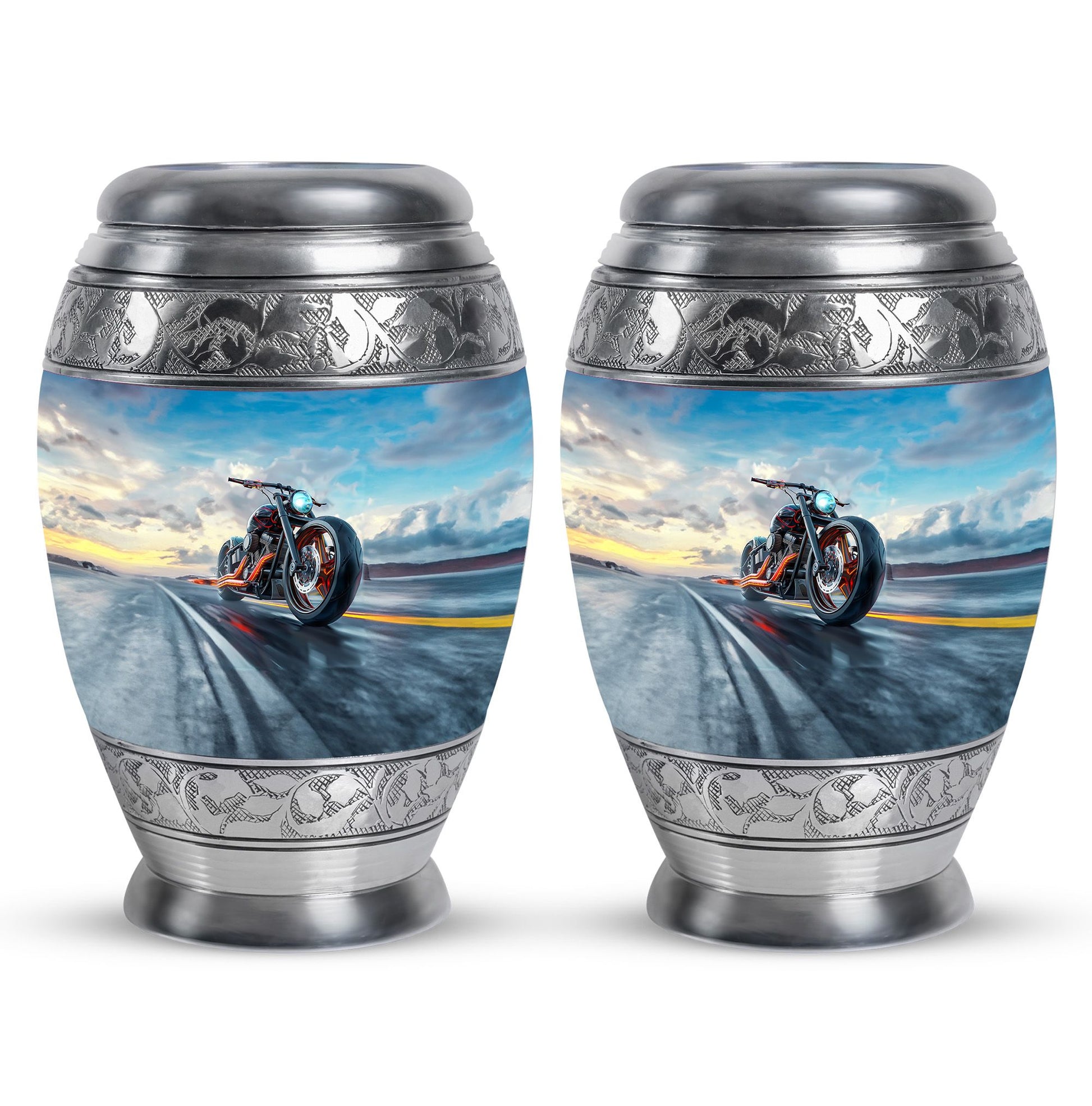 Motorcycle Theme 3 Inch Keepsake Pack of 2