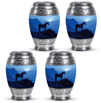 Horse Theme 3 Inch Keepsake Pack of 4