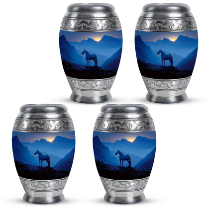 Horse Theme 3 Inch Keepsake Pack of 4