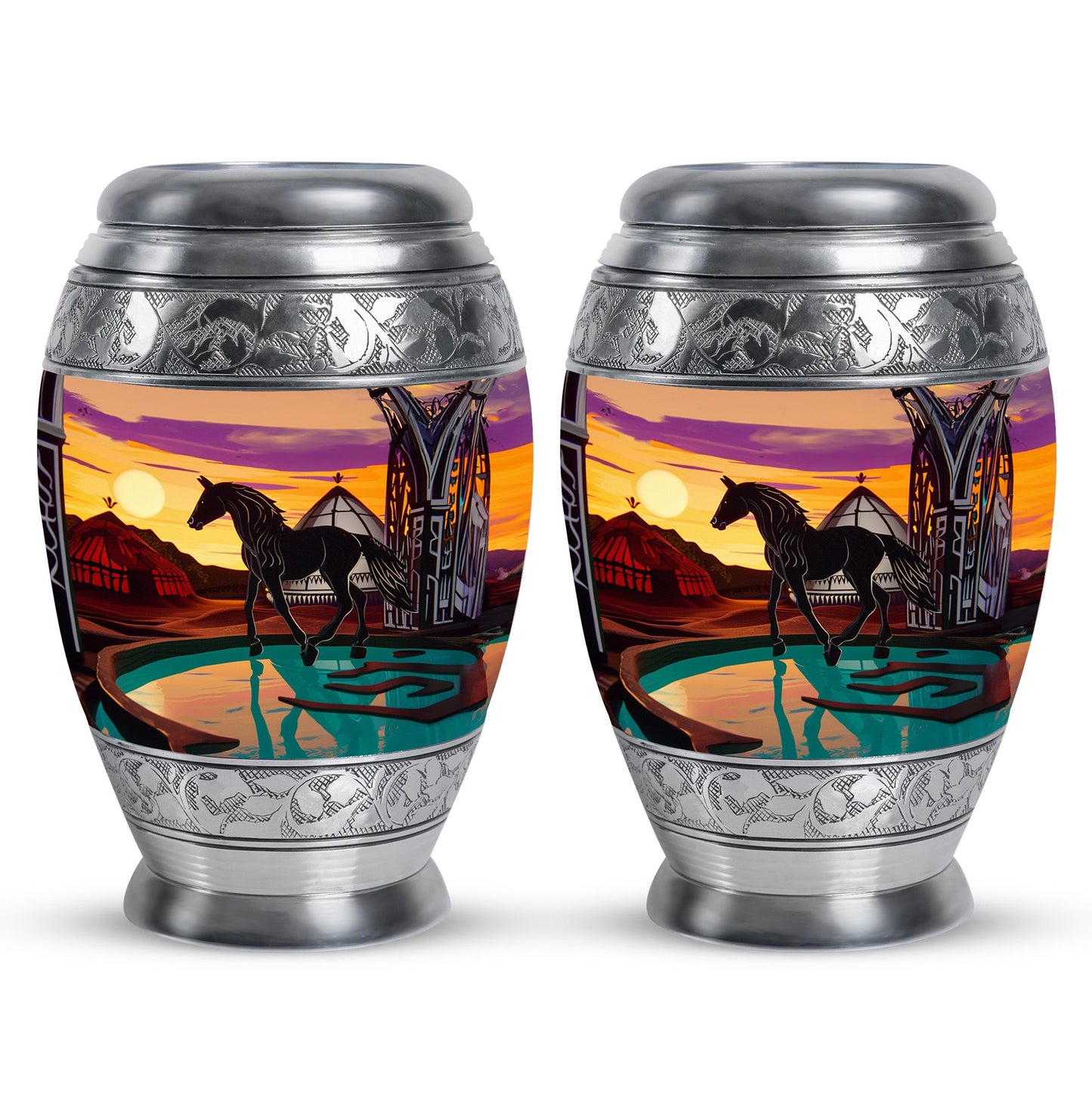Horse Theme 3 Inch Keepsake Pack of 2