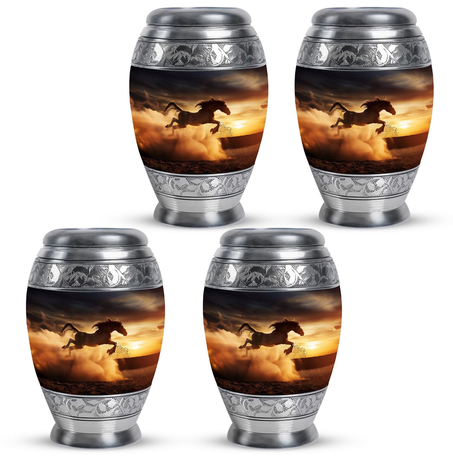Horse Theme 3 Inch Keepsake Pack of 4