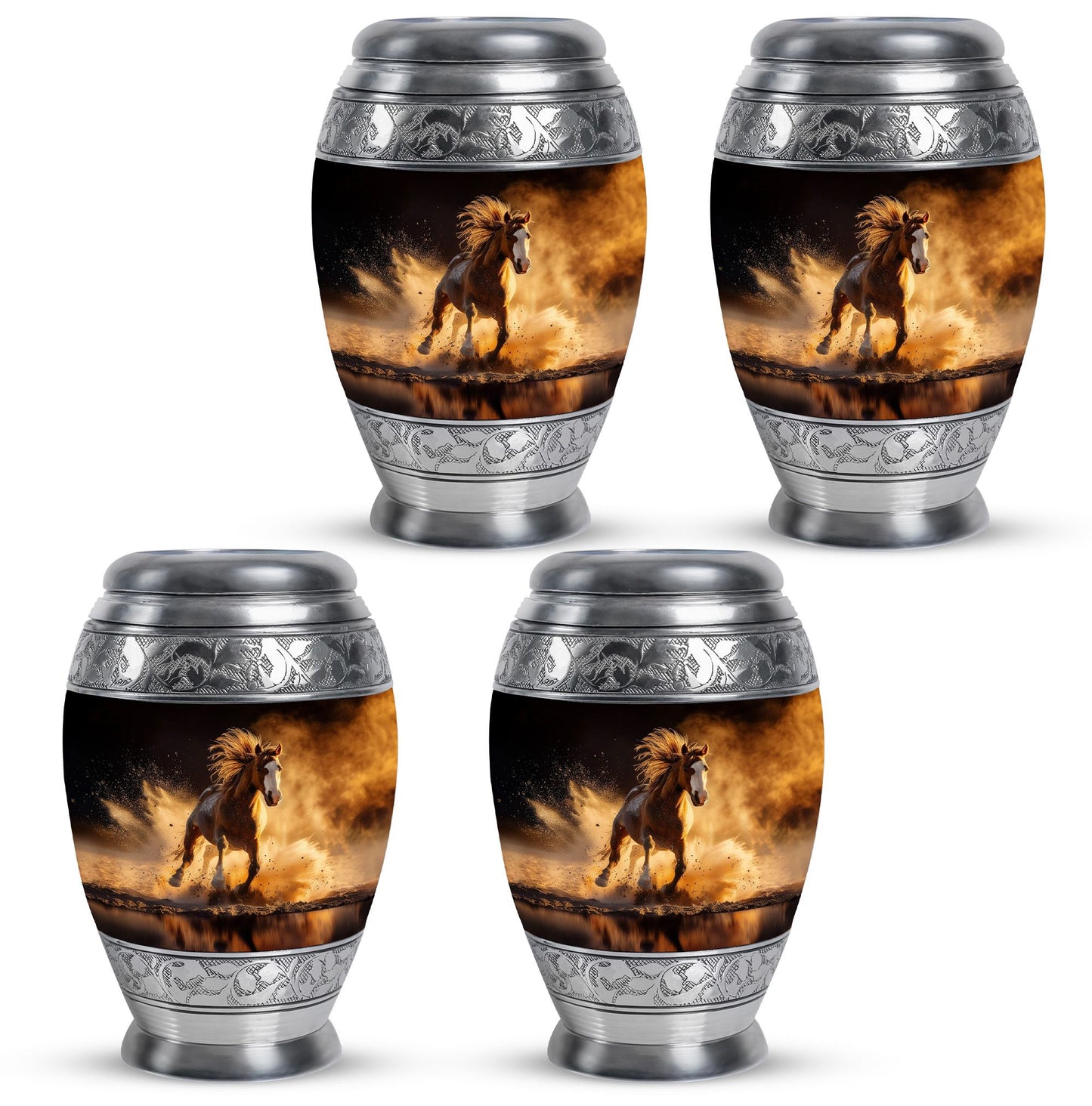 Horse Theme 3 Inch Keepsake Pack of 4