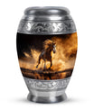 Horse Theme Large Urn 10 Inch