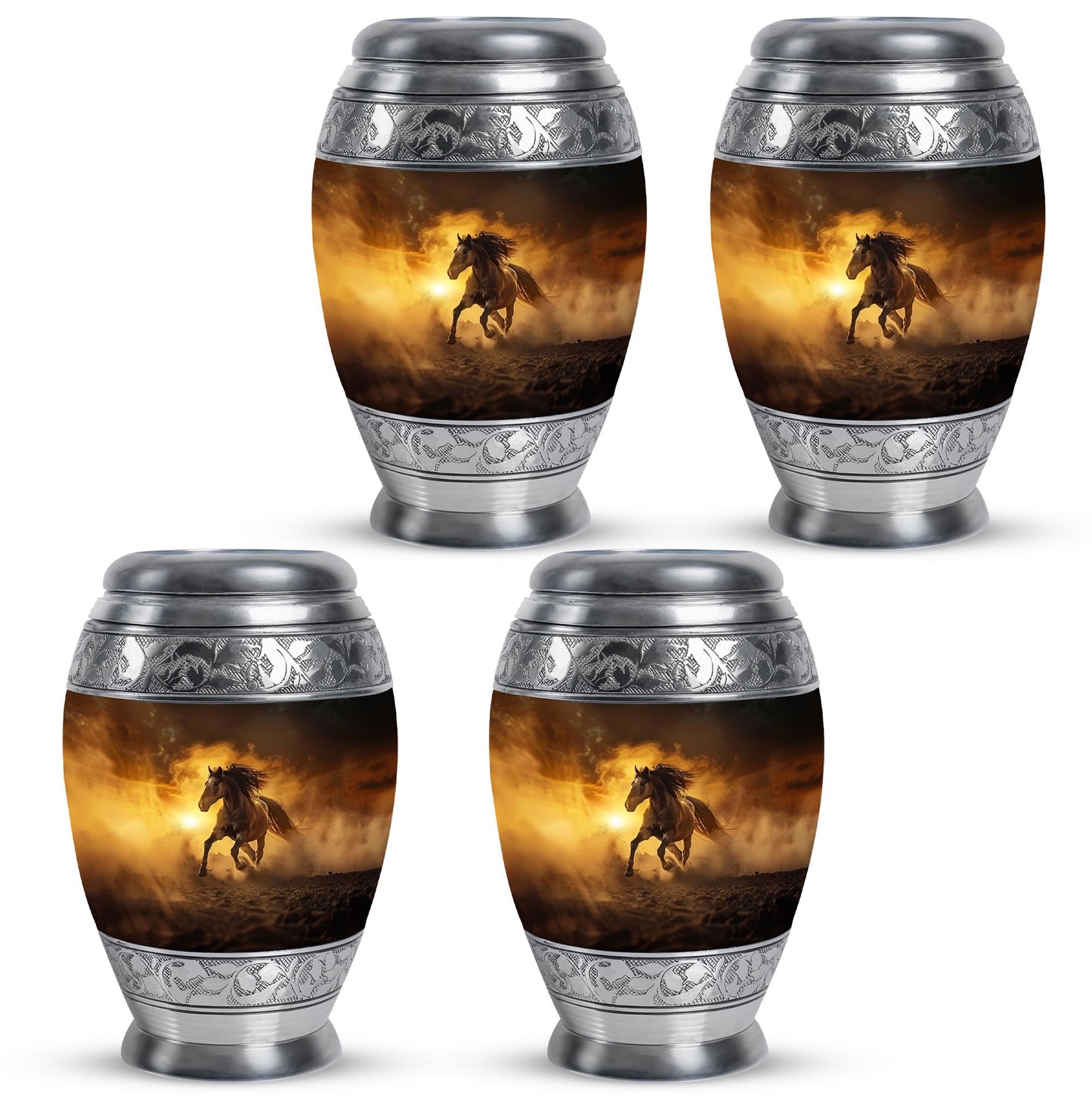 Horse Theme 3 Inch Keepsake Pack of 4