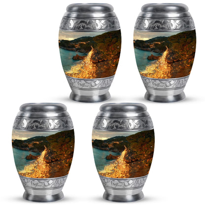Peacock Theme 3 Inch Keepsake Pack of 4
