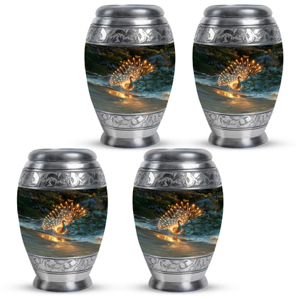 Peacock Theme 3 Inch Keepsake Pack of 4