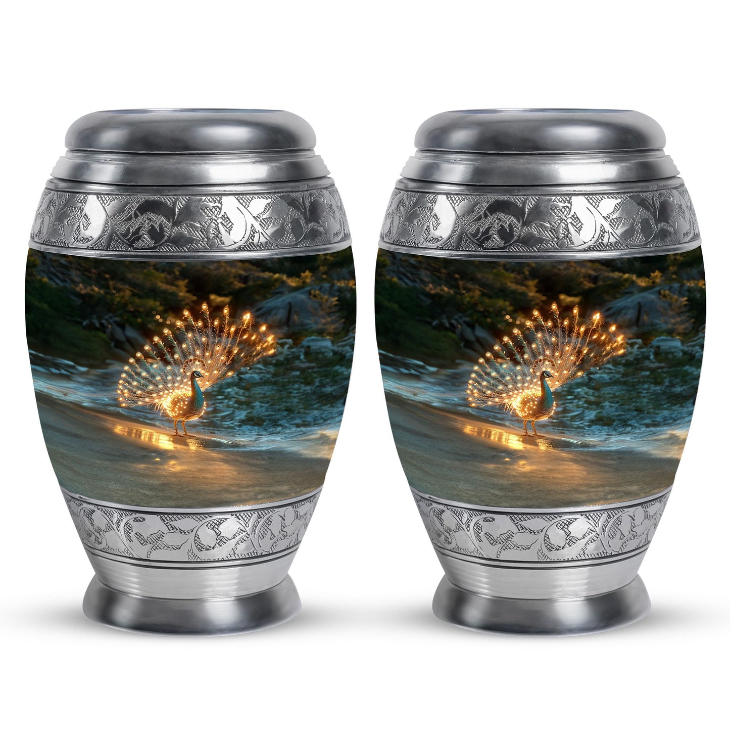 Peacock Theme 3 Inch Keepsake Pack of 2