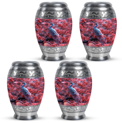 Peacock Theme 3 Inch Keepsake Pack of 4