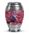 Peacock Theme Large Urn 10 Inch