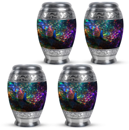 Peacock Theme 3 Inch Keepsake Pack of 4