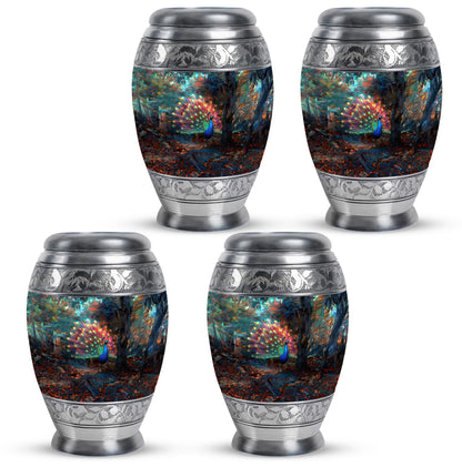 Peacock Theme 3 Inch Keepsake Pack of 4