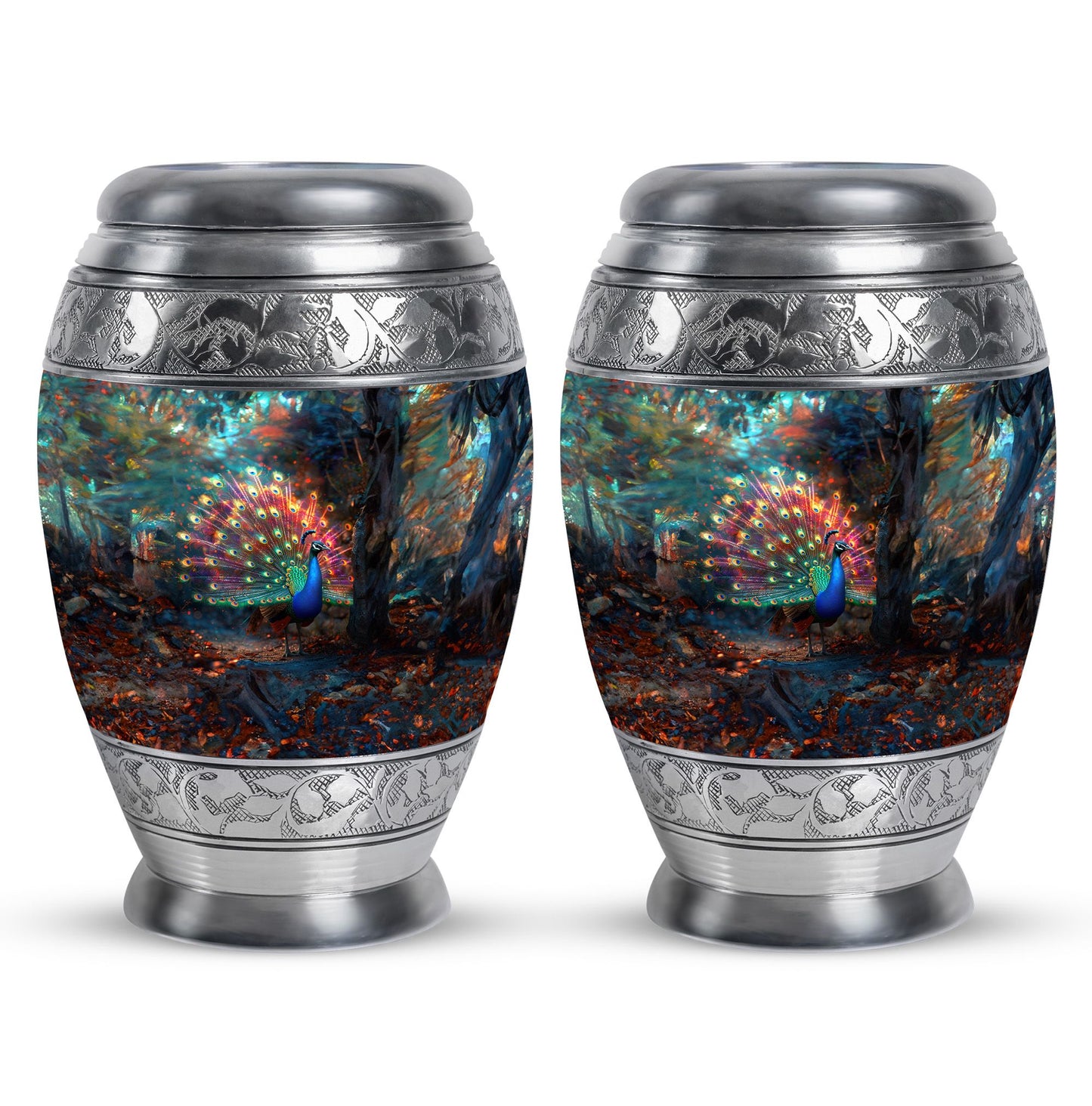 Peacock Theme 3 Inch Keepsake Pack of 2