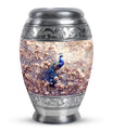 Peacock Theme Large Urn 10 Inch