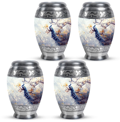 Peacock Theme 3 Inch Keepsake Pack of 4