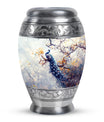 Peacock Theme Large Urn 10 Inch
